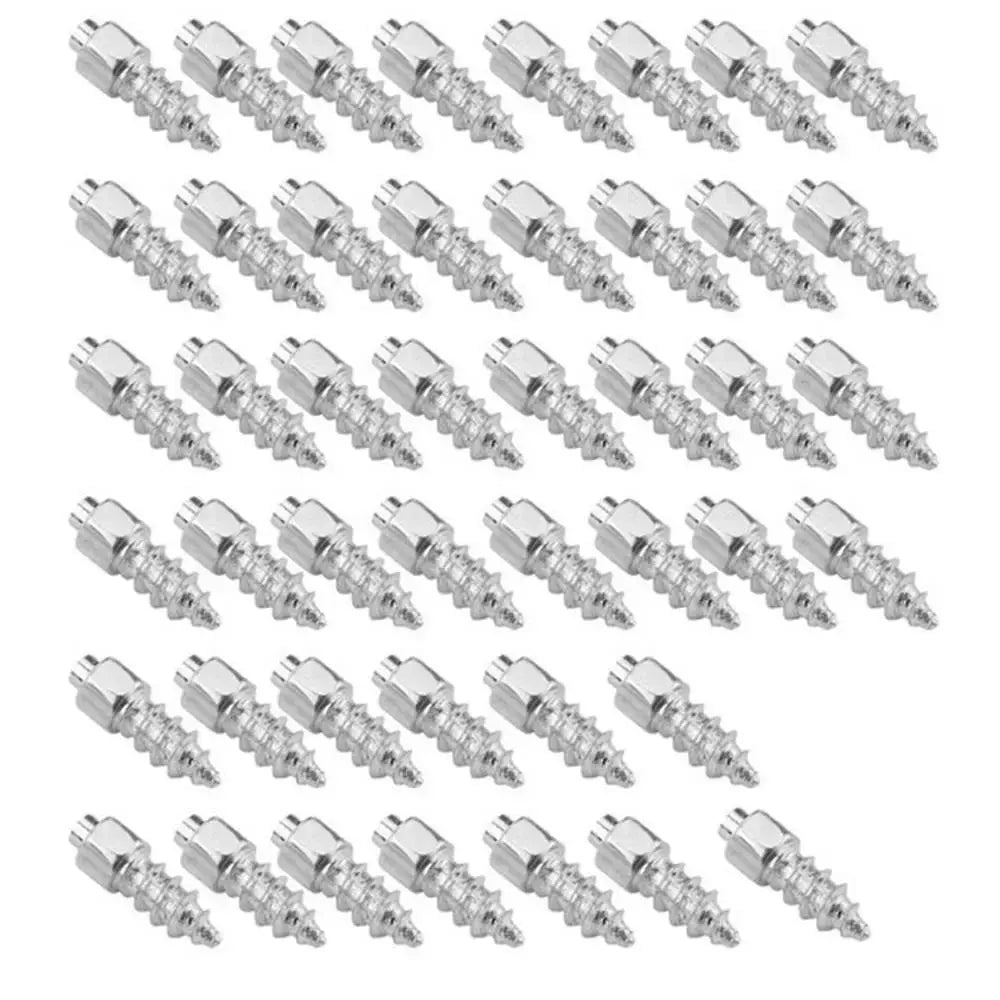 50-Pack Snow Tire Studs 4x9mm & 4x12mm – Stainless Steel Snow Tire Studs Zpaxo
