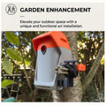 Creative Gatling Bird Feeder Unique Outdoor Garden Decoration Bold