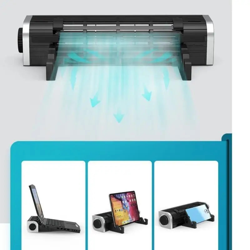 652F RGB Laptop Cooling Pad Gaming Cooler Fan Stand 3 Gears 12- Zpaxo