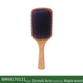 Square Paddle Detangling Hair Brush Women Head Scalp Massage Brush Wide Tooth Comb for Hair Big Air Cushion Maple Wood HairBrush Zpaxo Wood Hair Brush China Mainland