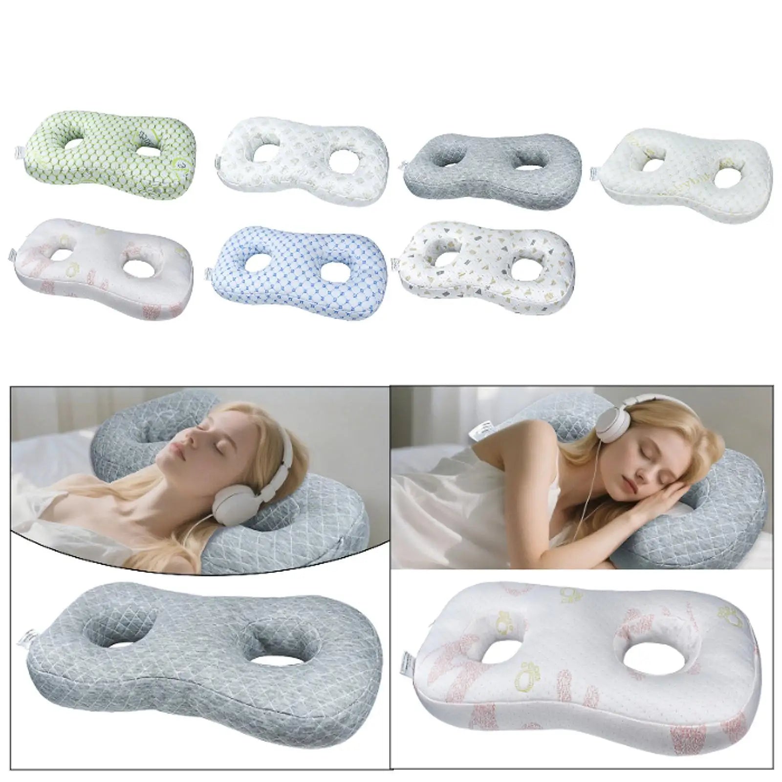 Ear Piercing Pillow Guard Protector Breathable Ear Hole Pillow for Piercings Zpaxo