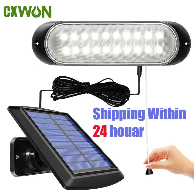 Solar Energy Garden Wall Lamps Indoor Split Pull-wire 5m Cable Light Zpaxo 20 LED China Mainland