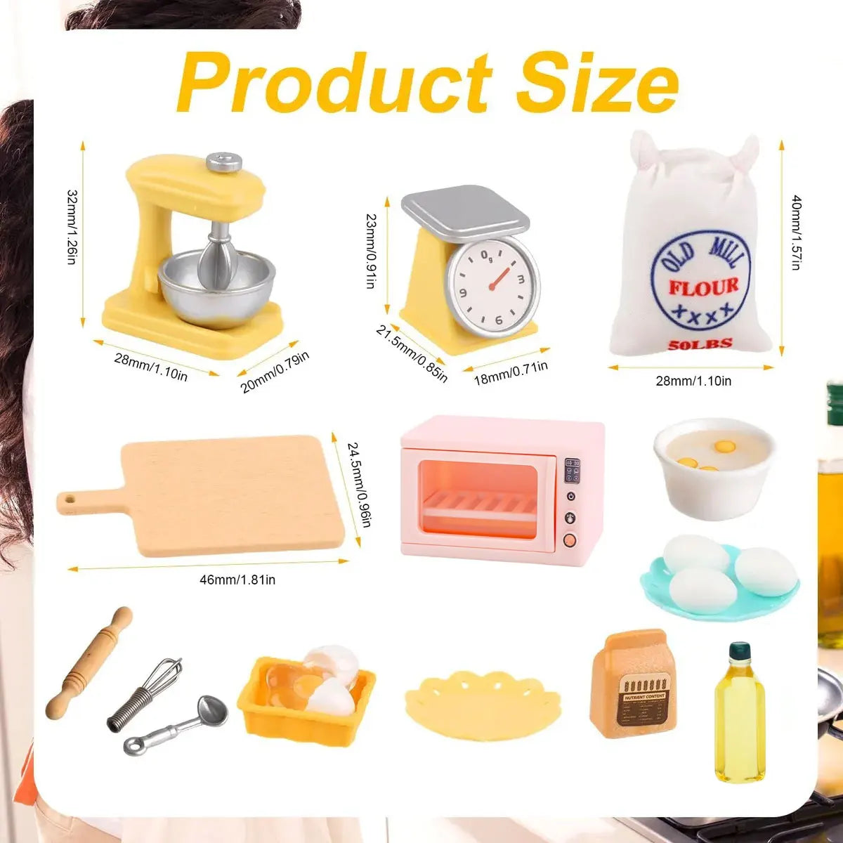 Miniature Dollhouse Kitchen Accessories Realistic Play Food Toys Tiny