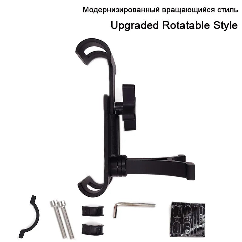 Bicycle Mobile Phone Bracket Aluminum Alloy Electric Car Motorcycle Zpaxo Rrotatable Black
