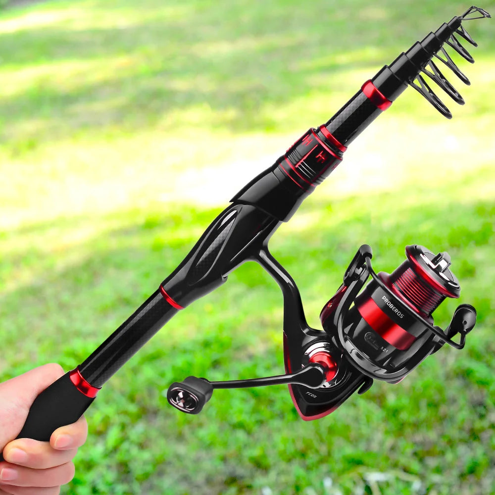 Telescopic Sea Fishing Rod & Reel Combo Set | Beginner Kit