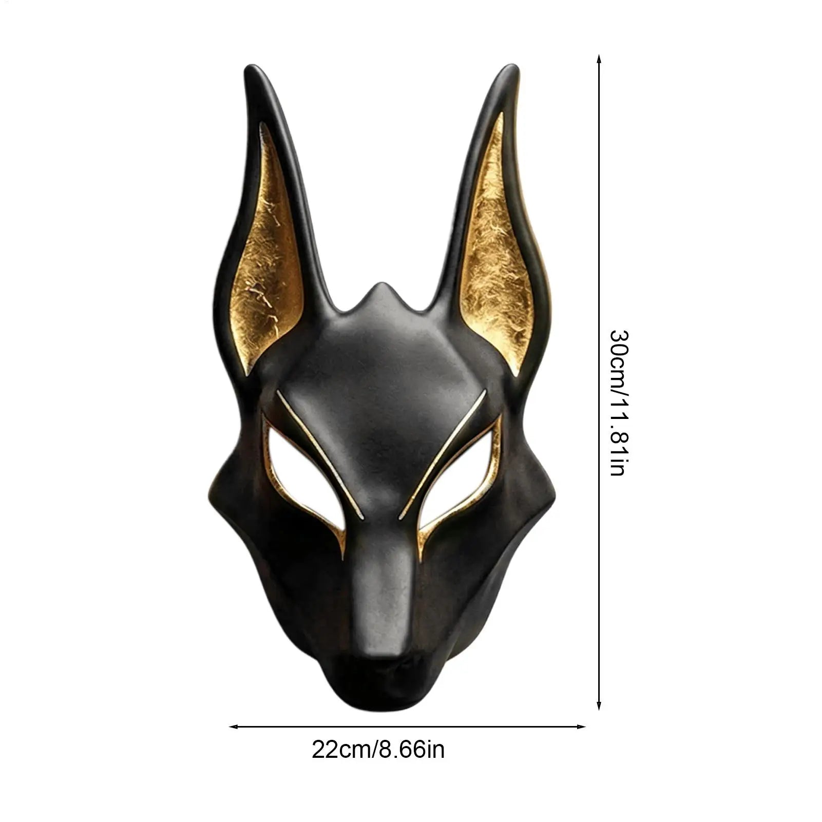 Egypt Jackal God Masque Halloween Cosplay Props Hand Painted Faux