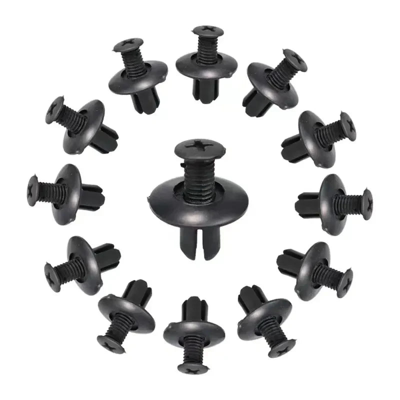 Plastic Push Rivet Clips – Car Bumper & Fender Fasteners 8mm