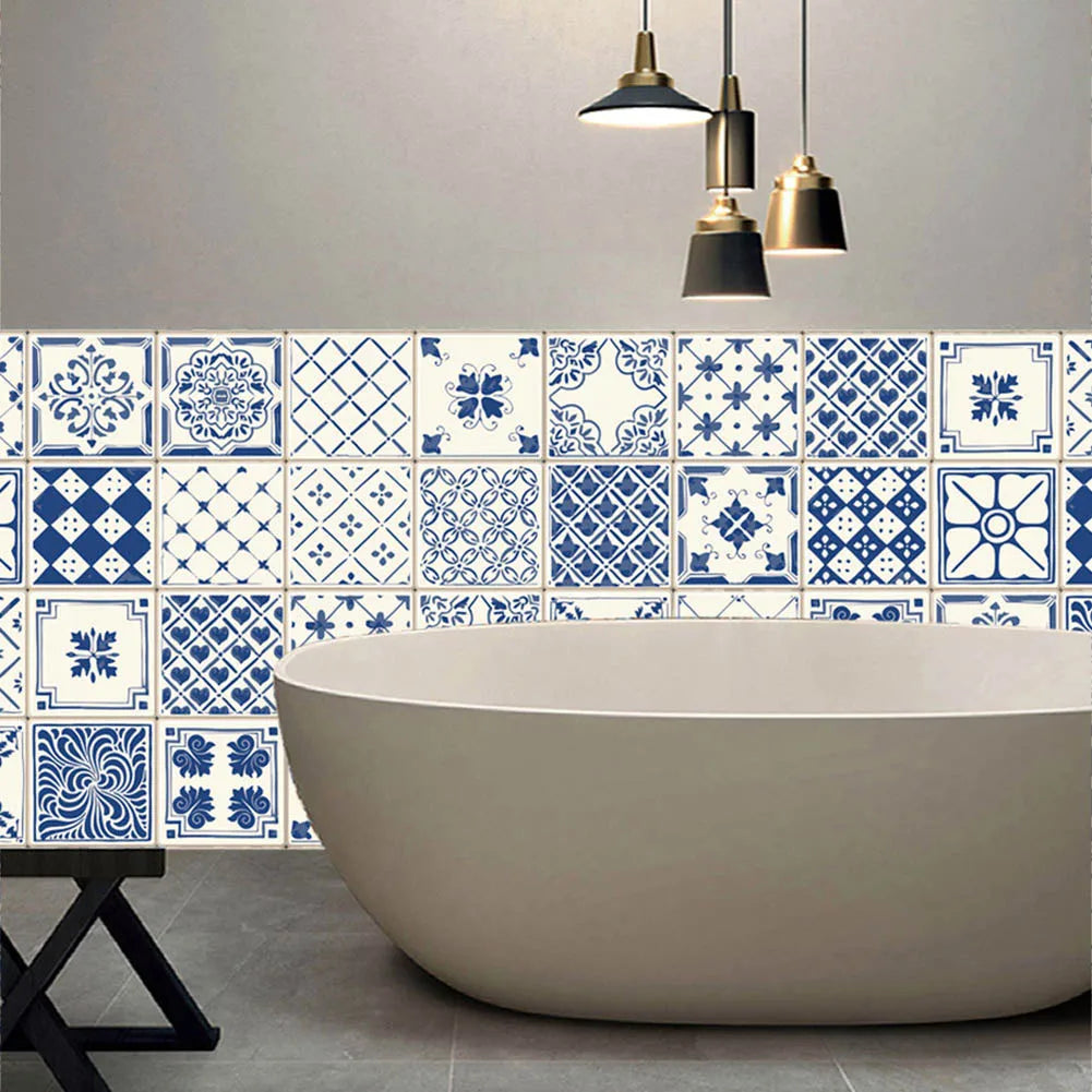 Wall Tiles Waterproof Stickers Bathroom Kitchen Self Adhesive Toilet