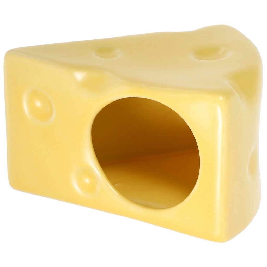 Ceramic Hamster Nest Cheese Cooling Small Pet Hideout Rat Guinea Pig