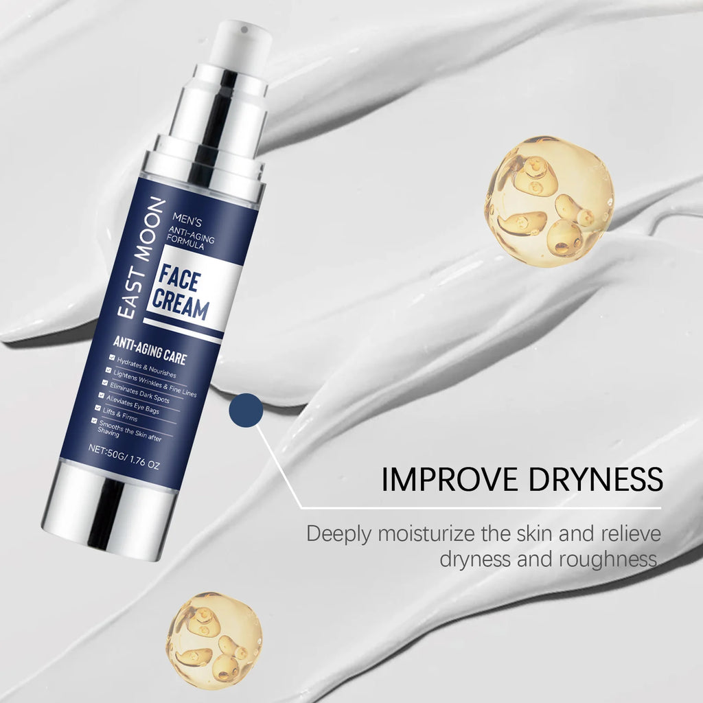 Man Facial Firming Cream Fade Fine Lines Improve Elasticity Moisturizing Dryness Anti W-rinkle For Glowing Skin Face Care Creams Zpaxo