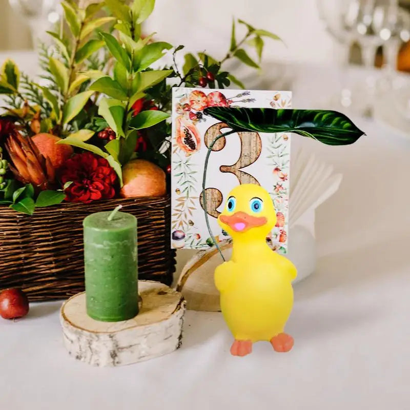 Duck Statue Holding Umbrella Home Decor Weatherproof Resin Decorative Decoration For Desk Home Sidewalks Balconies Patio Zpaxo