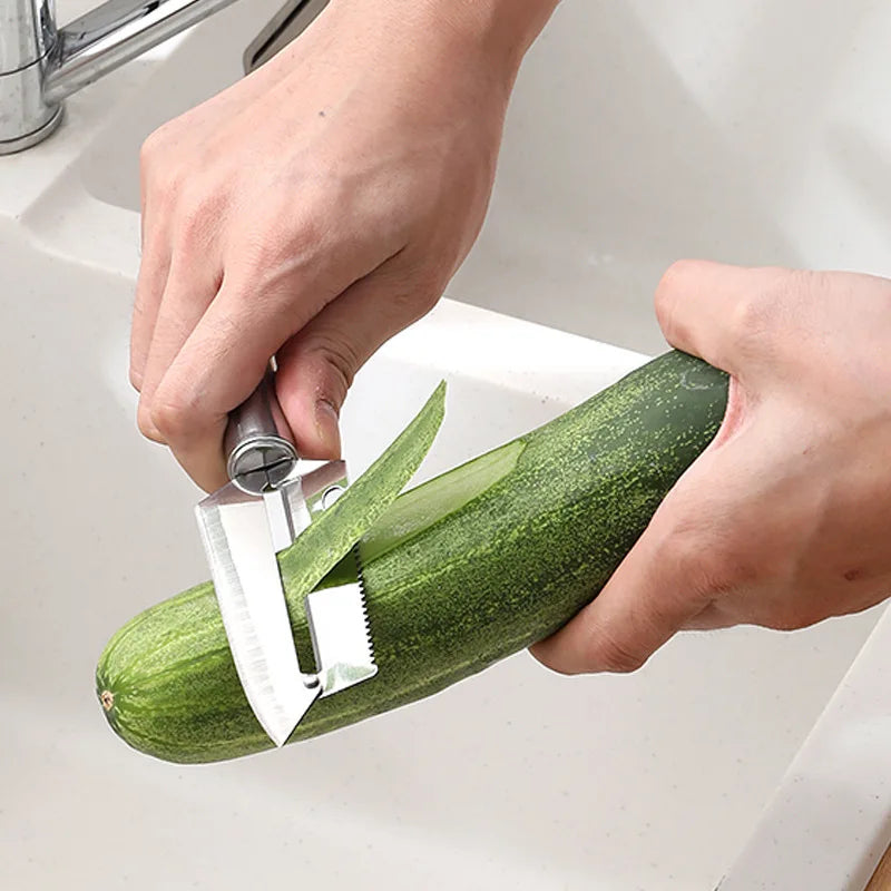 Multifunctional Peeler 2-in-1 Kitchen Tool Peeling Cutting Slicing