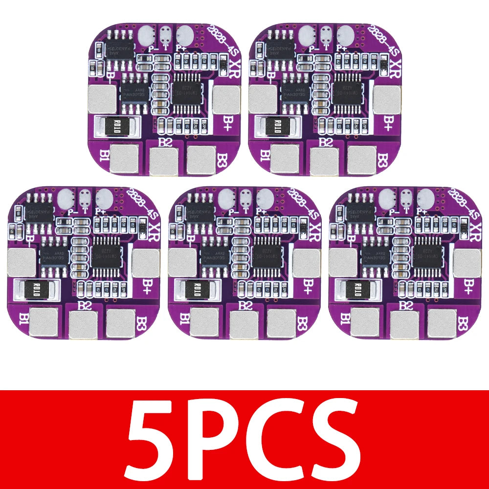 4S 5A 3.7v 16.8V 14500 Battery Packs Charge Board BMS 14.8V Same Port Lithium Battery Protection Board Zpaxo 5PCS
