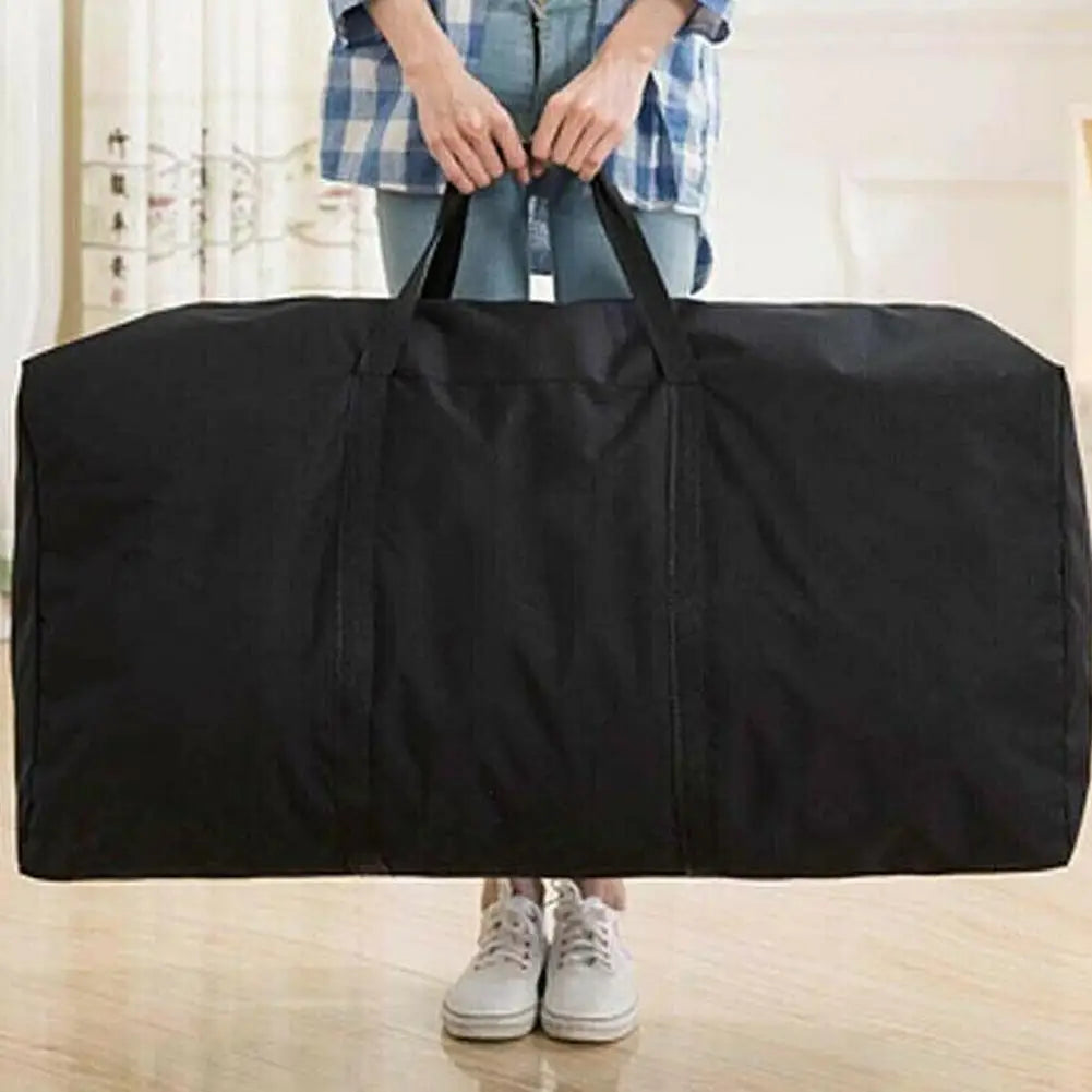Unisex Large Waterproof Luggage Travel Clothes Storage Bags Zipper Oxford Bag Foldable Portable 80*48*25cm Home Storage Bags Zpaxo