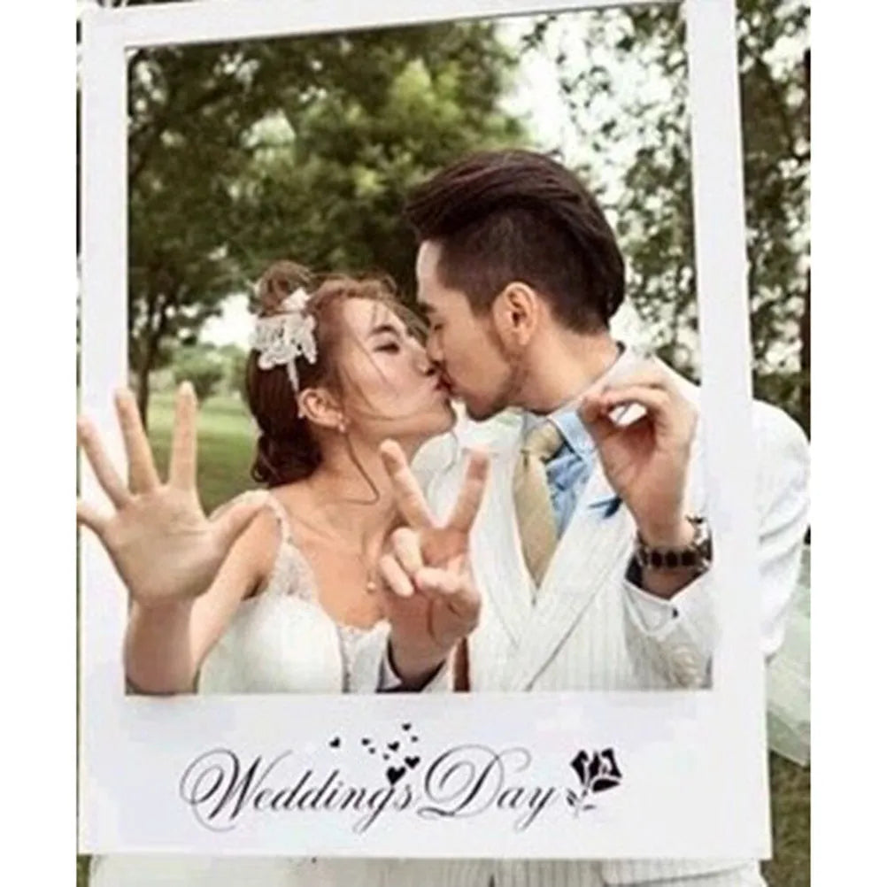 Wedding Day Photo Frame DIY Props Creative Booth Favors Anniversary