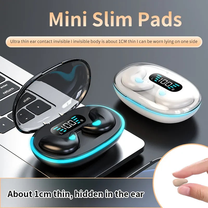 X55 Invisible Sleep Wireless Earphone TWS Bluetooth 5 3 Headphones Zpaxo