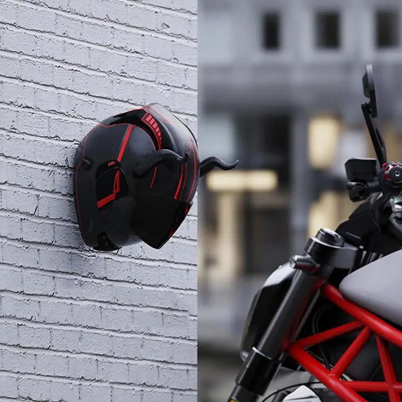 Motorcycle Head Gear Hook Motorcycle Helmet Holder Helmet Hook Wall Mount Football Bicycle Hat Hanger Stand for Caps wall rack Zpaxo