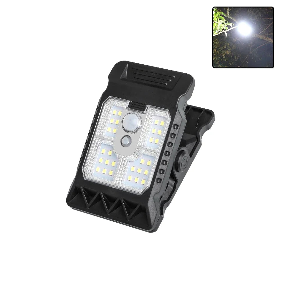 Outdoor Solar Clip Light – LED Motion Sensor Garden Lamp