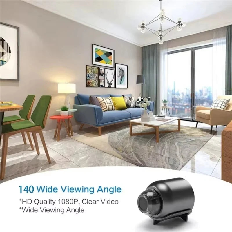 HD 1080P X5 Mini Camera IP Camera Recorder Wireless WiFi Baby Monitor Indoor Safety Security Surveillance Night Vision Zpaxo