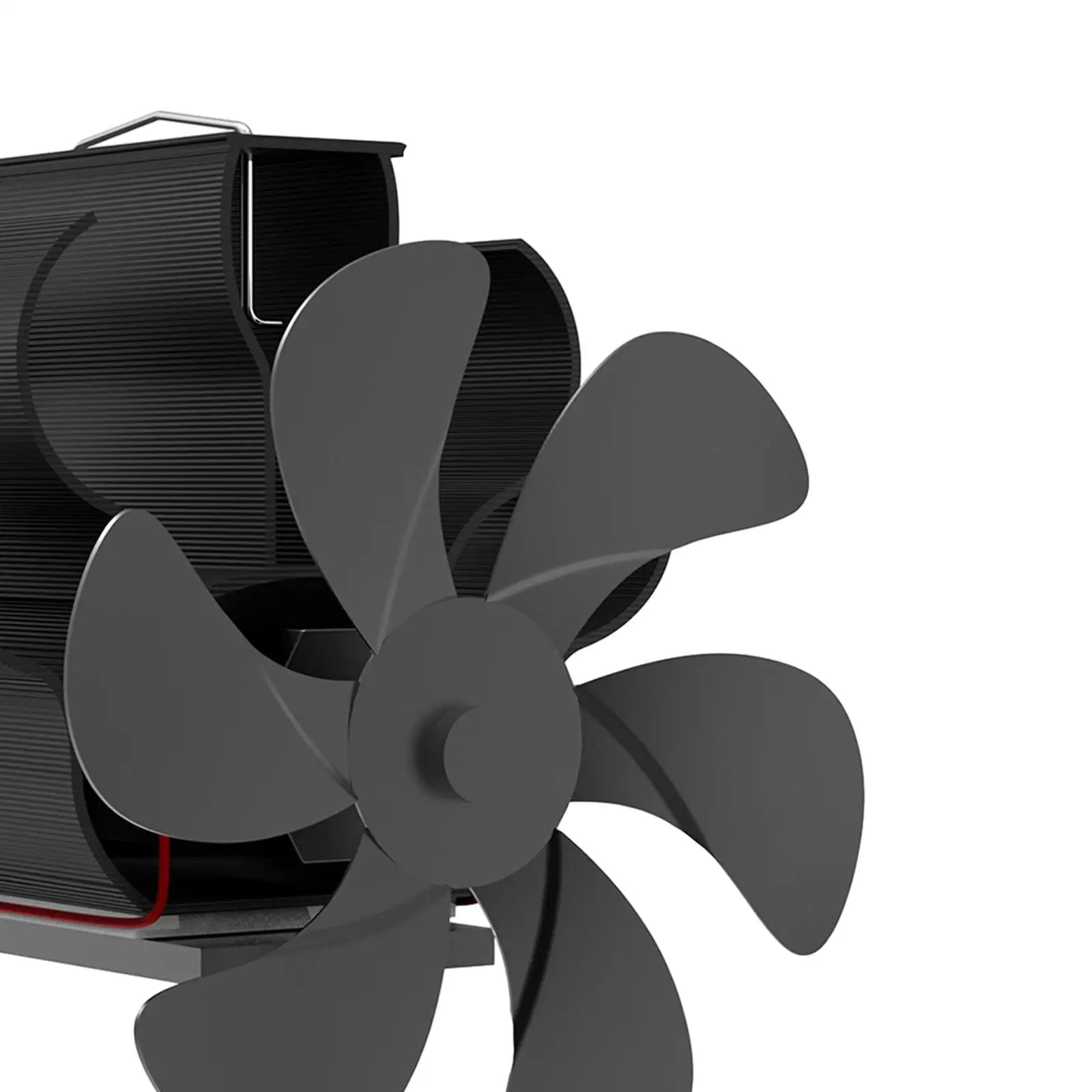 Heat Powered Flue Pipe Fireplace Fan – 6-Blade Silent Stove Fan Stove Fan Zpaxo