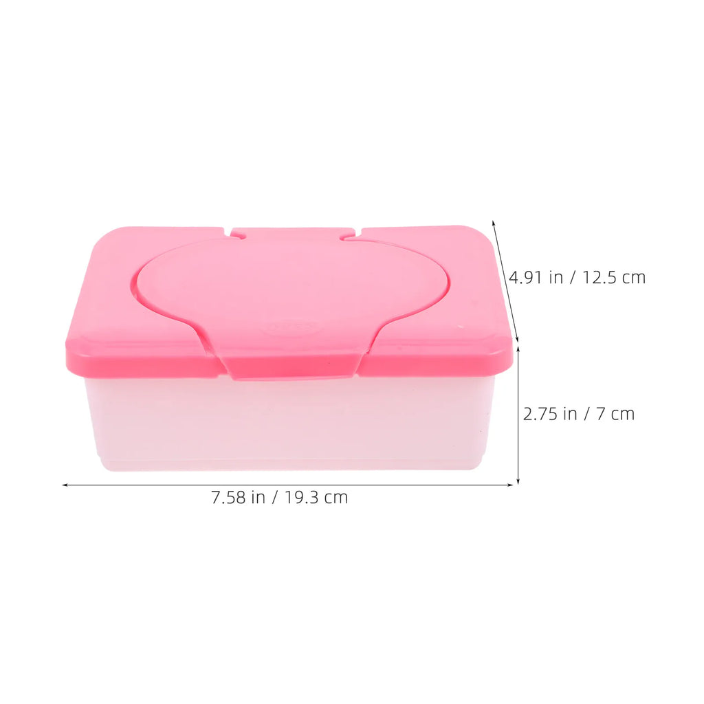 Compact Portable Wipe Dispenser Large Capacity Moisture Retaining Lid