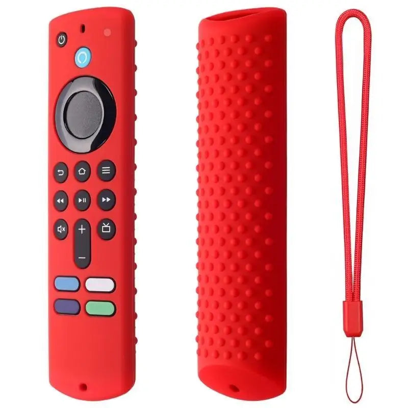 Anti Slip Silicone Case Waterproof Cover for Fire TVStick 4K 2023 Remote Control Case Prevent Slipping, Easy to Clean Zpaxo