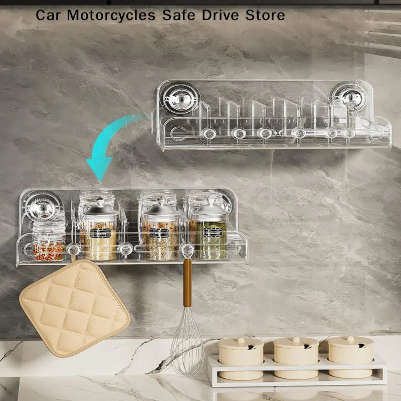 CMClear Acrylic Fridge Storage Organizer Removable Dividers Suction