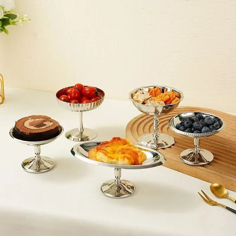 Stainless Steel Ice Cream & Dessert Cups – Tall & Short Dessert Serving Cup Zpaxo