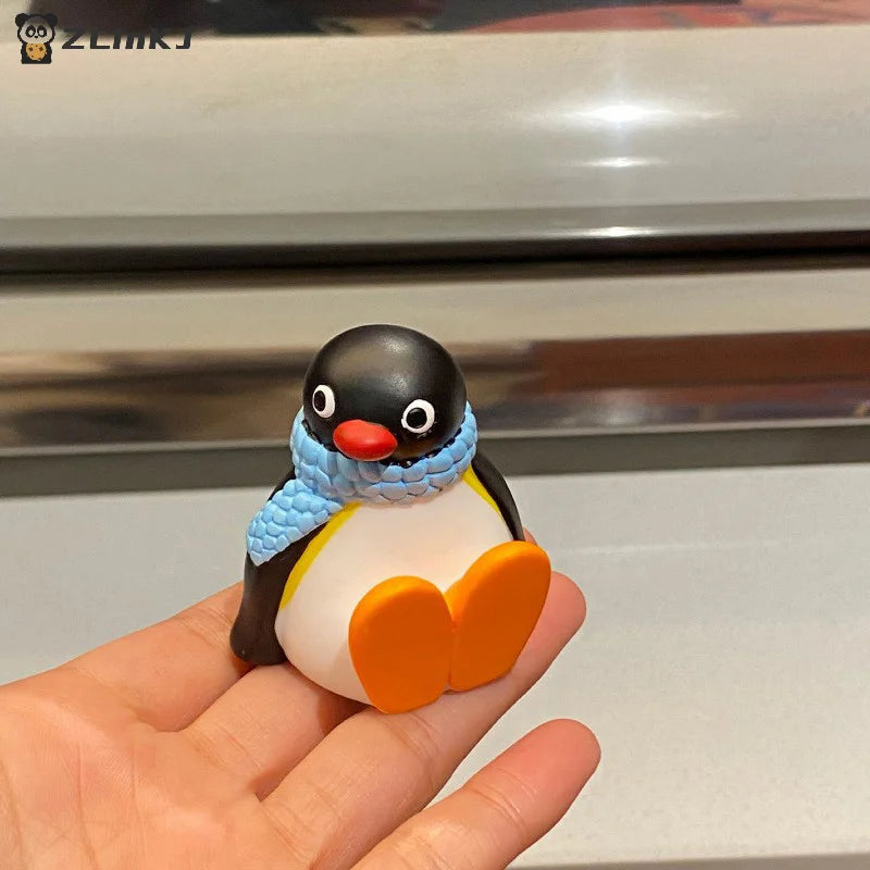 Kawaii Penguin Doll Desktop Ornament Window Edge Car Interior Zpaxo