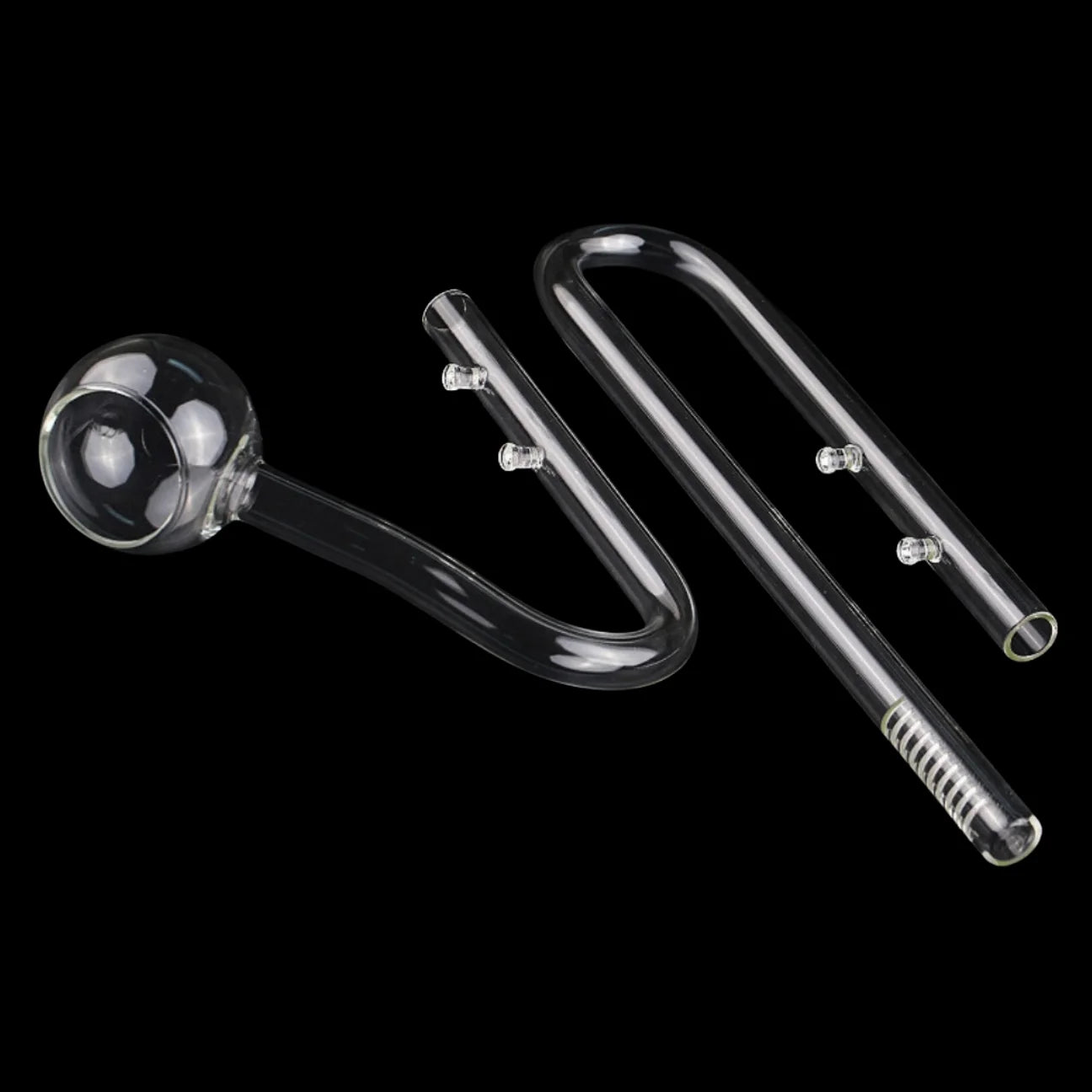 Borosilicate Glass Aquarium Inflow Outflow Pipe Fish Tank Filter Tube
