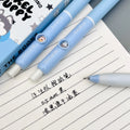 4Pcs Kawaii Dog Pattern Gel Pens 0.5mm Quick-Dry Black Ink-Smooth Writing Retractable Pens Student Stationery Gift Zpaxo ONESIZE