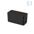 Simple Large Capacity Wire Management Box Dustproof Desktop Organizer