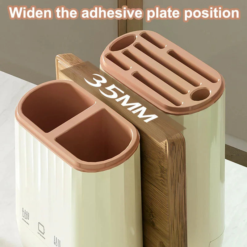 Kitchen Knife Rack Anti Slip Counter Stable Easy Cleaning Space Saving Draining Cutlery Holder Organizer Cutting Board Holder Zpaxo