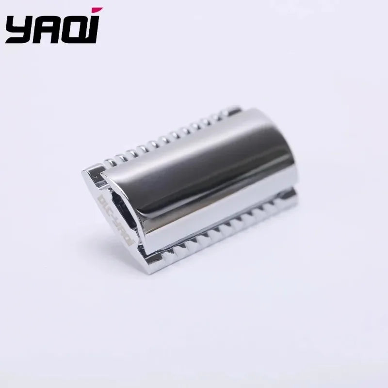 2026 YAQI Razor Head "The FLIPSIDE by YAQI" A Dual Comb Dual Aggression Level Mens Razor Head In Chrome Zpaxo