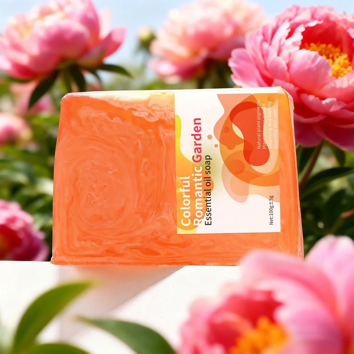 Romantic Garden Handmade Soap – Natural Whitening & Moisturizing Handmade Bar Soap Zpaxo 100g