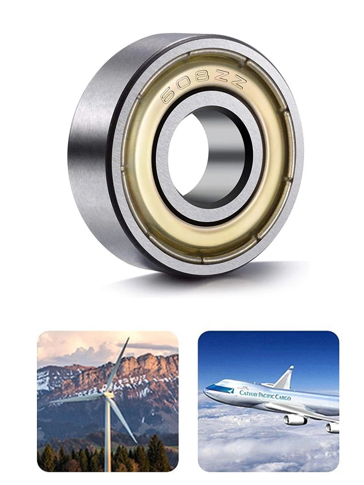 608ZZ Deep Groove Ball Bearing Carbon Steel Skateboard Bearings