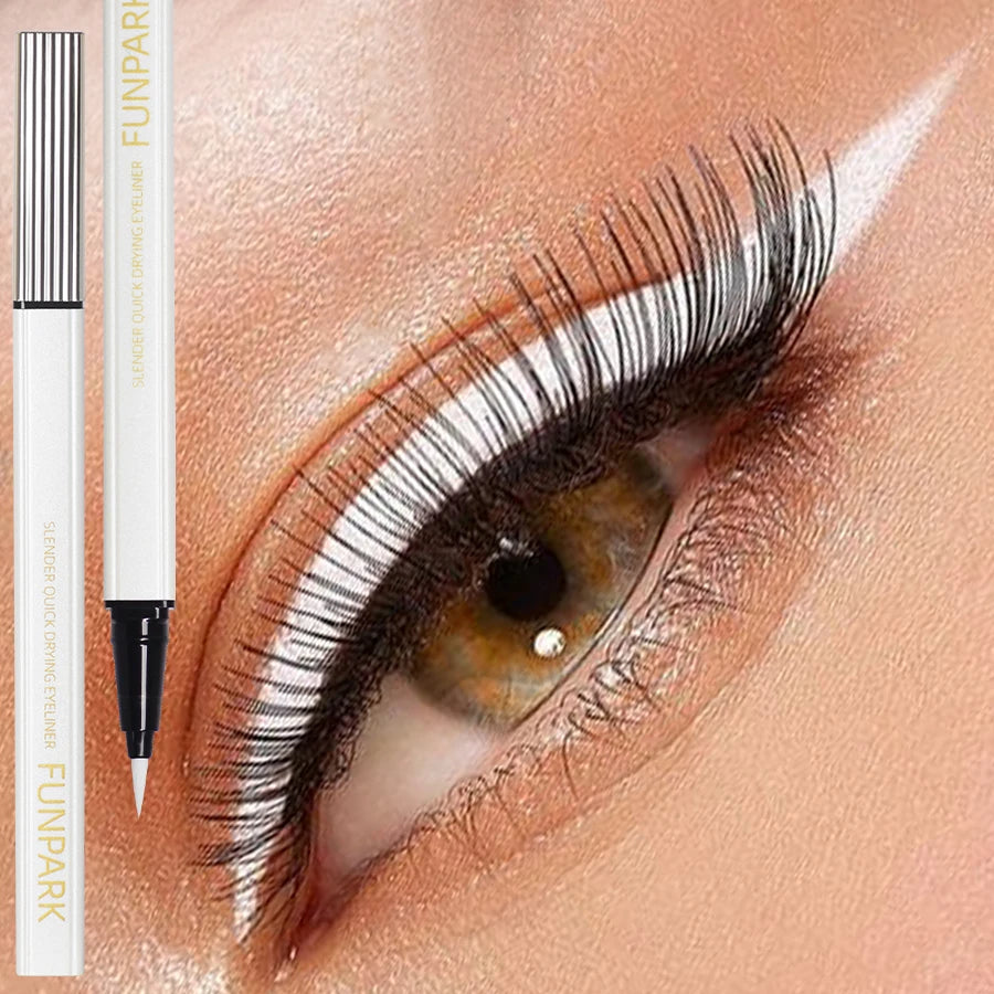 White Liquid Eyeliner Pen Matte Long Lasting Waterproof Eye Liner