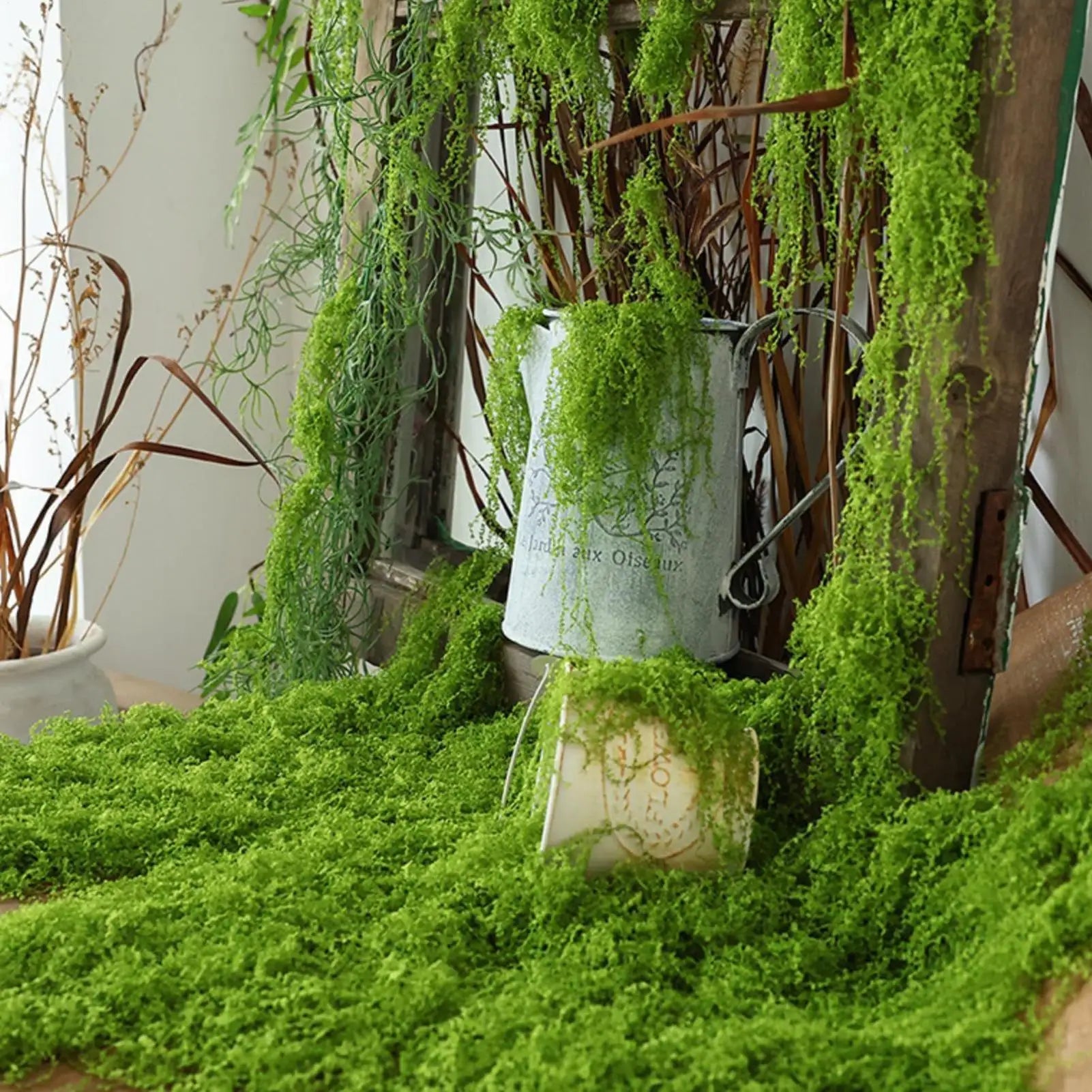 Artificial Moss Crafts Realistic Faux Greenery Fake Green Terrarium