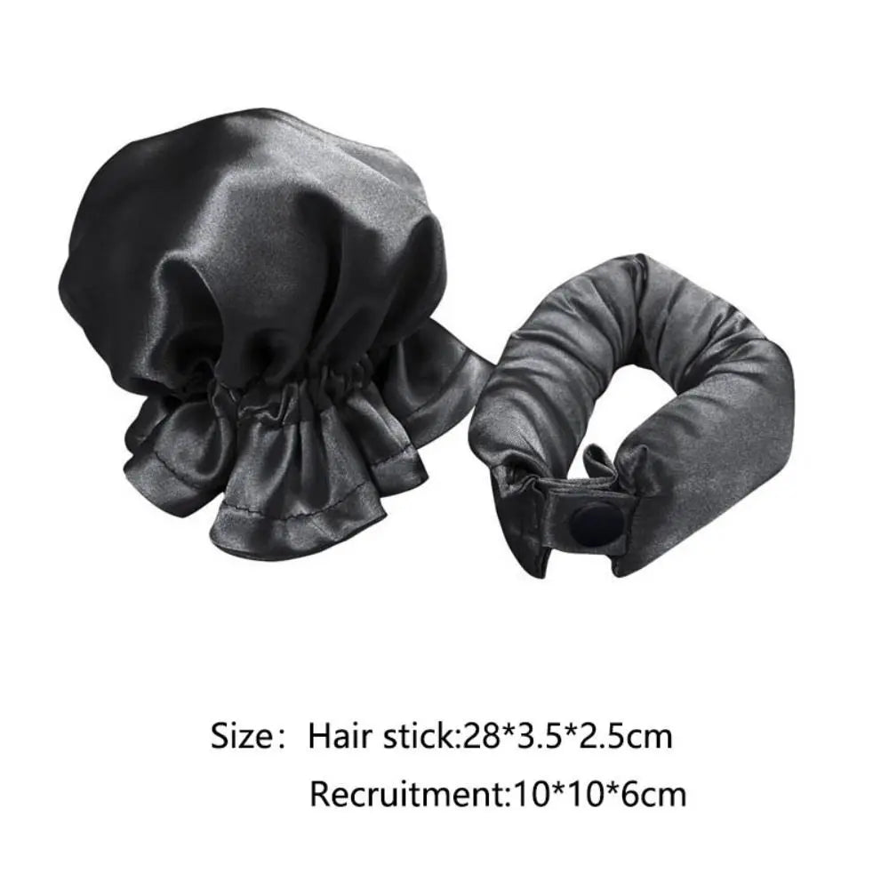 2Pcs/Set DIY Heatless Curling Rod Set Hair Styling Tools Hair Caps Hair Curlers Styling Tools Pillow Soft Rollers Zpaxo