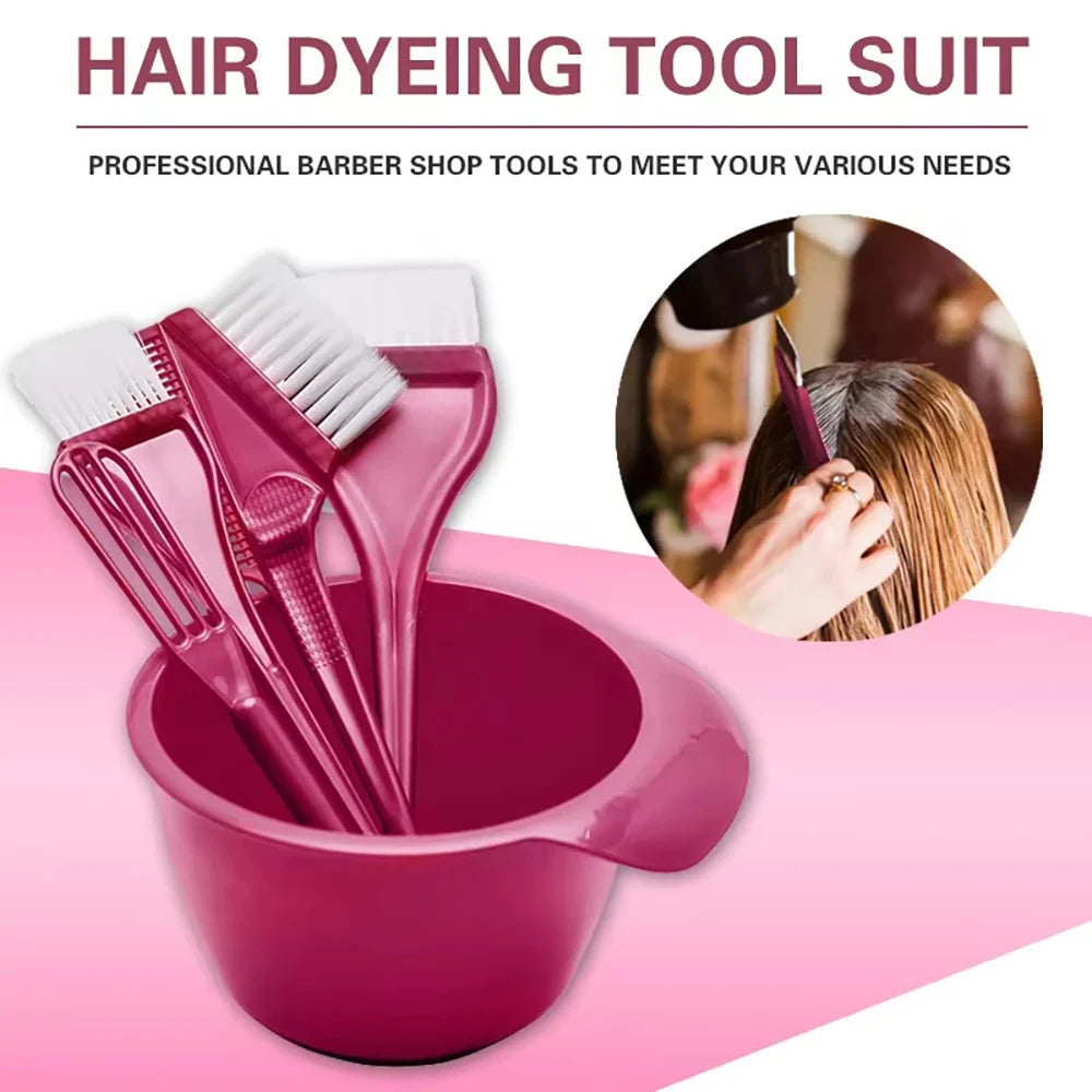 Premium Salon Hair Dye Coloring Brush Bowl DIY Dyeing Bleach Barber Zpaxo