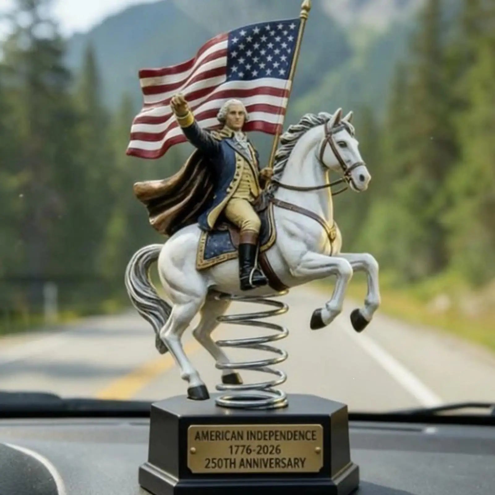Horse Statue 250 Years Commemorative Desktop Figurine Resin Men