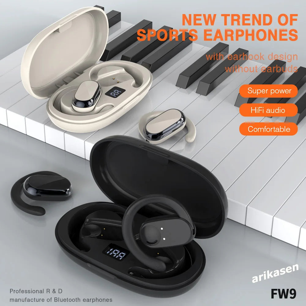 Open Ear Headphones Bluetooth 5 3 Wireless Earphones True Earbuds