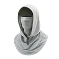 Outdoor Full Face Sun Hat Cover Cycling Fishing Sun Cap With Mask Summer Breathable Hat Anti-uv Sunscreen Protect Neck Hiking Zpaxo Light gray