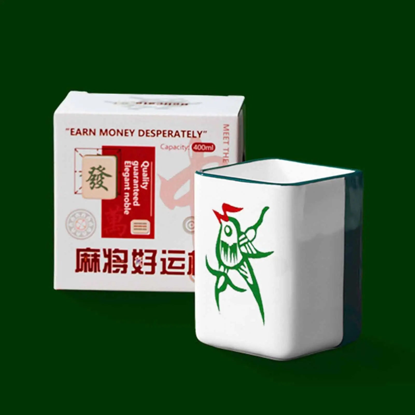 Ceramic Coffee Mug Mahjong Water Cup Novelty Mugs Women Men Family