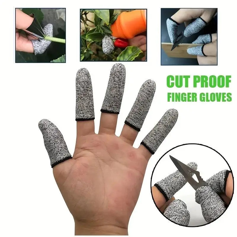 Anti-cut Finger Covers Level 5 Safety Flexible Fingertip Gloves Zpaxo