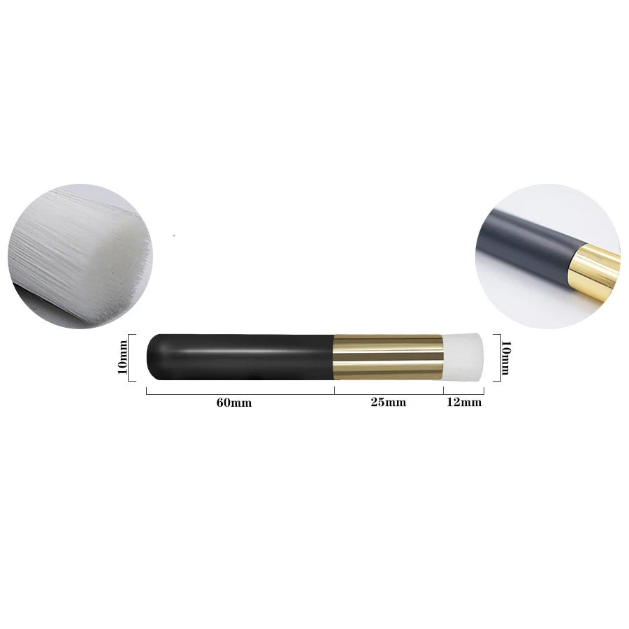 Professional Eyelash Extension Shampoo Cleaning Brush Pink Shining Eye Lash Lift Foam Cleaner Brushes Nose Face Clean Tools Zpaxo Black Flat