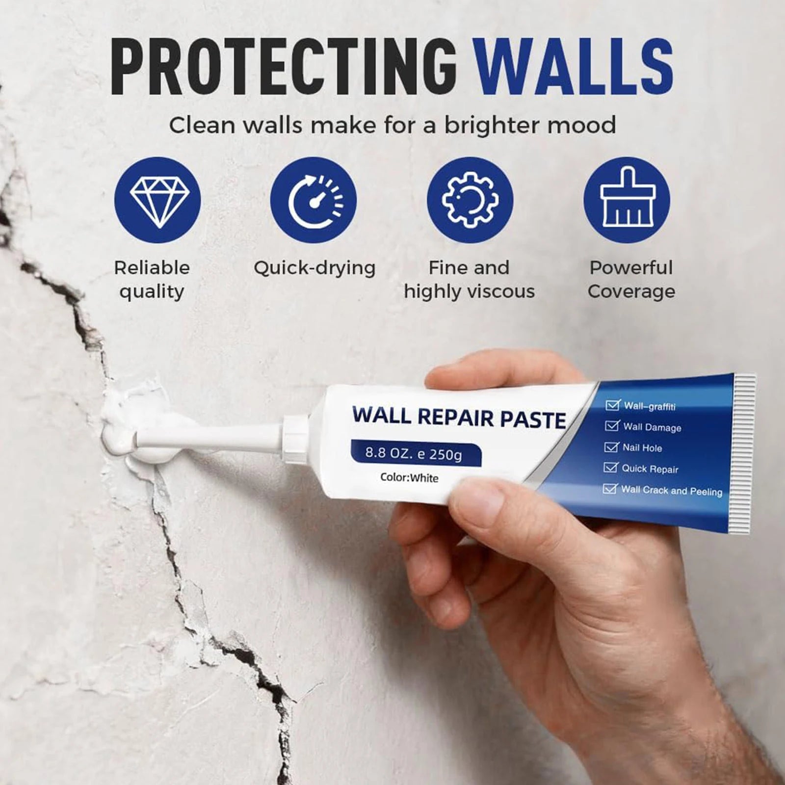 Drywall Repair Wall Easy Solution Putty Mending Agent Hole Ceiling