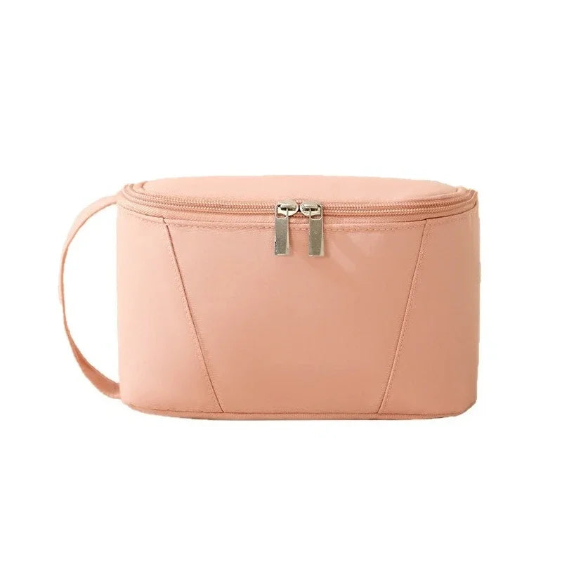 Large Opening Toiletry Bag, Large Capacity Bathroom Cosmetic Storage Bag Travel Makeup Brush Storage Wash Cosmetic Bag Men Women Zpaxo