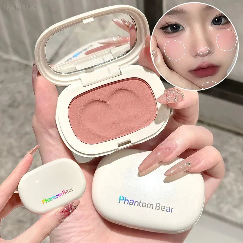 Single Blush Silky Texture No Powder Feeling Low Saturation