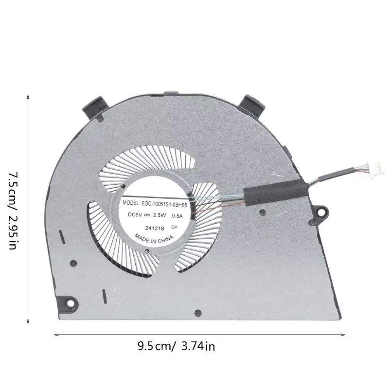 652F Original New Cooling Fan Replacement Repair for Vostro 16 5620 5625 0T8R2T Radiator DC5V 0.5A 4-pin Laptop Cooler Spare Zpaxo